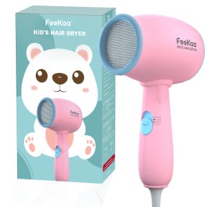 Kids Hair Dryer, Kids Blow Dryer for Girls, Low Noise Gentle Heat for Kids Skin