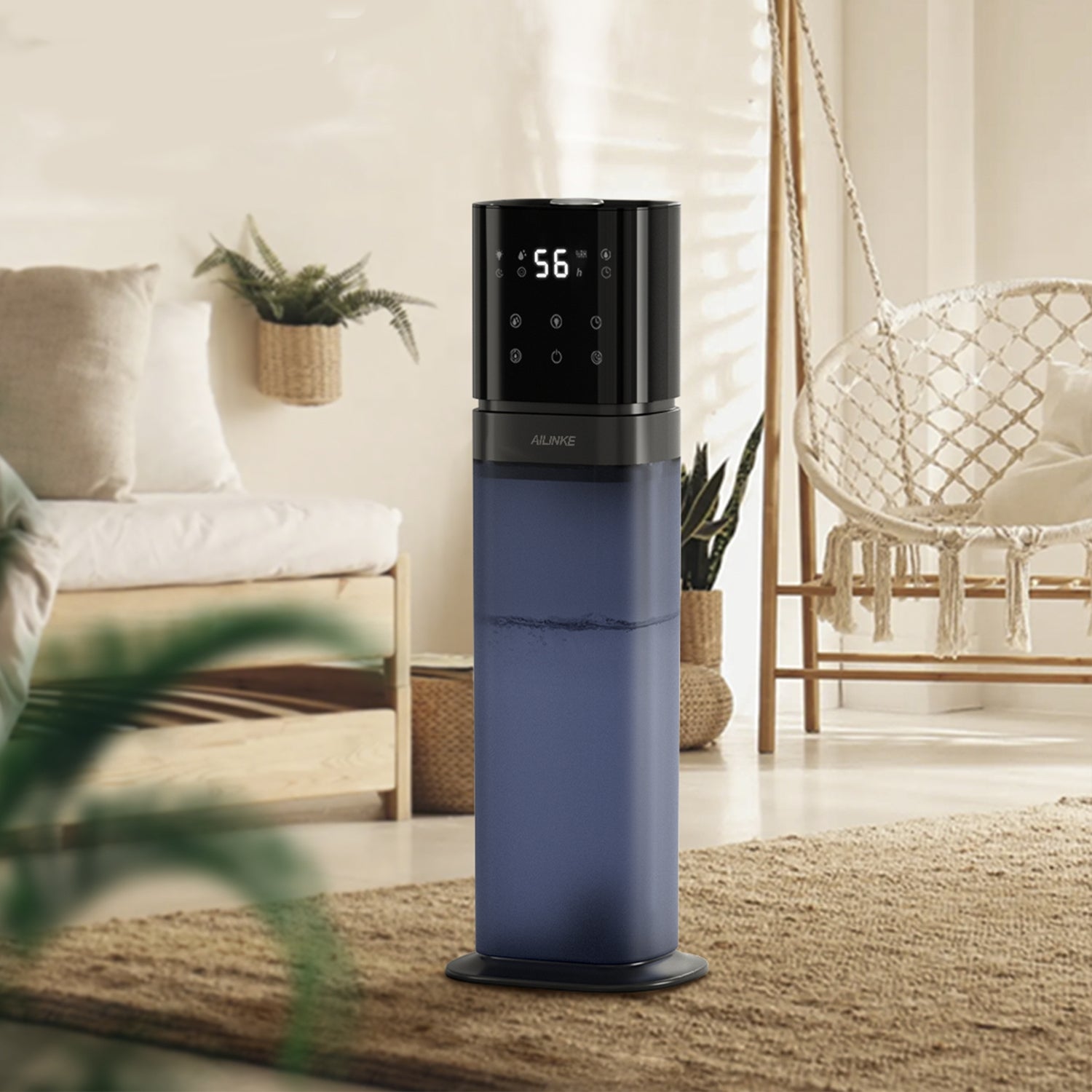 Humidifier Large Room Bedroom, Cool Mist Humidifiers for Home Bedroom with Extended Tube, 2.1Gal/8L
