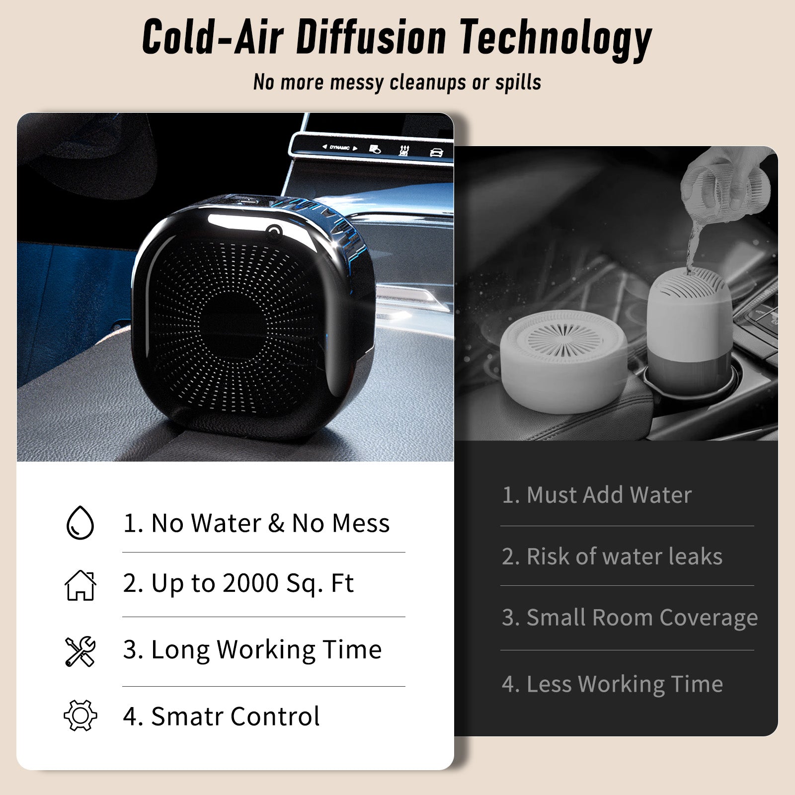 Smart Scent Air Machine for Home, Hotel Collection Diffuser, Bluetooth Waterless Diffuser with Cold Air Technology - Image 3