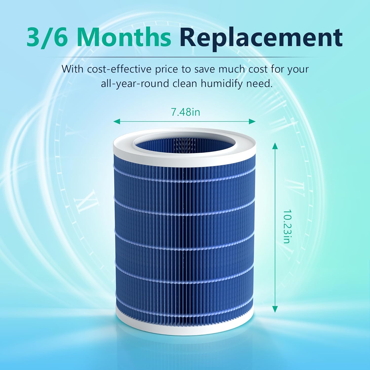 Polymer Fiber Filter for MistZero Humidifiers Replacement Filter, High-Efficiency Filter Dust - Image 6