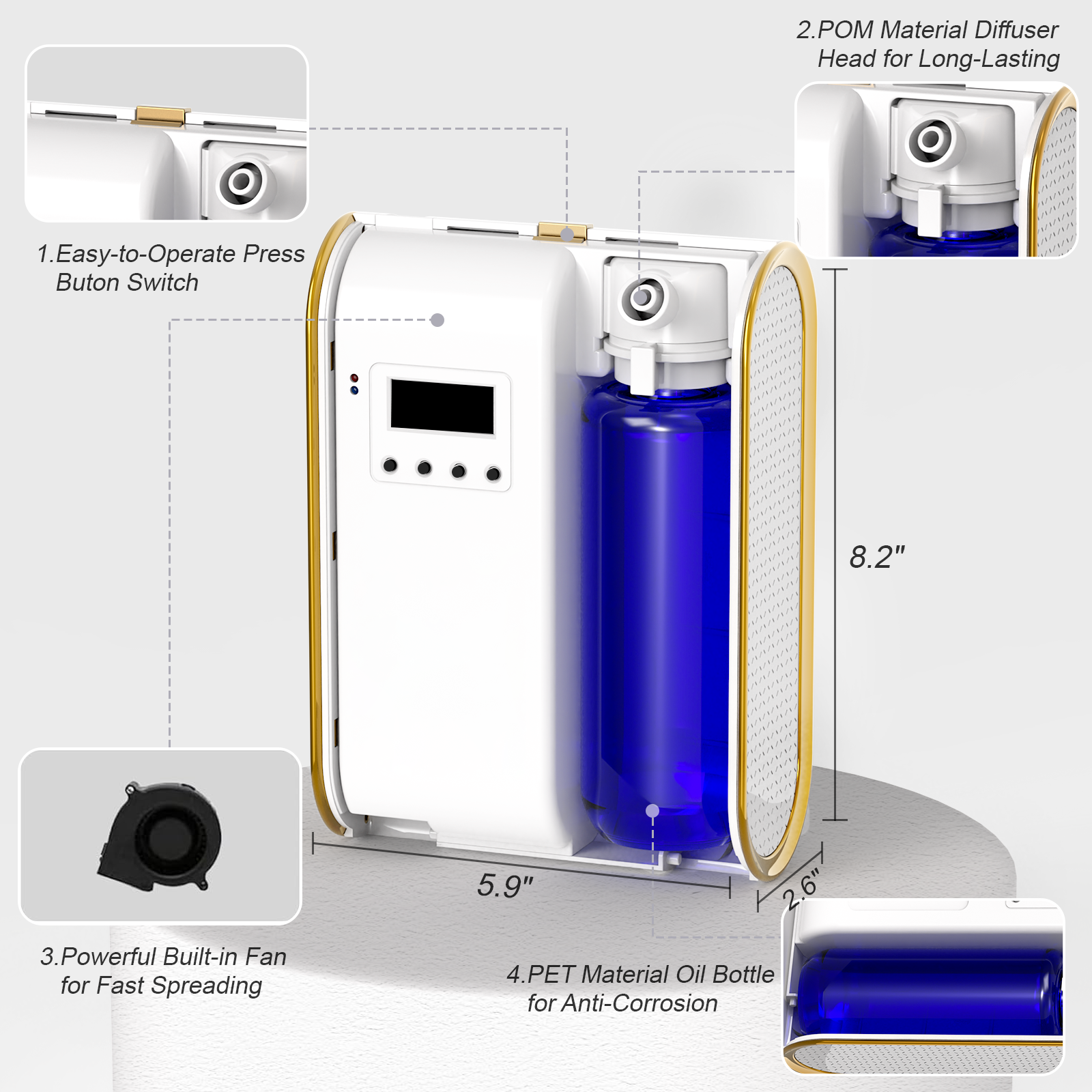 Scent Air Machine Waterless Essential Oil Diffuser - 1500 Sq Ft Coverage - Image 8